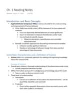 PSY 340, Week 1 Notes
