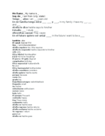 Spanish 2; week one vocabuarly