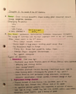 History 102 Chapter One Notes