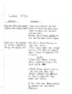 Class Notes week one
