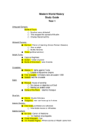 History 1112, Study Guide Test 1