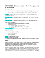 Sustainability Notes Week 3