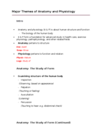 Anatomy & Physiology Chapter 1 Notes