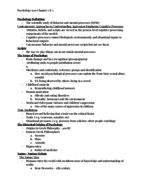 General Psychology Chapter. 1 & 2