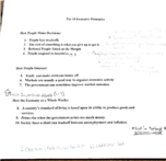 First week notes