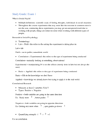 Social Psychology Exam 1 
