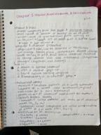 General Organic & Biochemistry Lec I Week One Class Notes