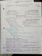 Human Anatomy & Physiology Lec I Week One Notes