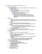The Study of Human Development (Section 1)