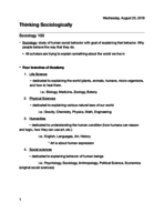 Soc 001, Week 1 notes