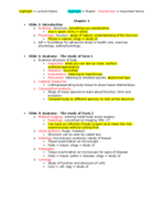 Week 1 Notes for Anatomy and Physiology 
