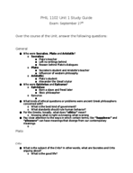 Intro to Ethics Exam Study Guide