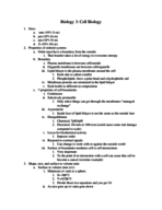 Biology 3: cell biology exam 