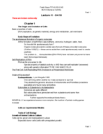 BI213, Intensive Cell Bio, Week 1
