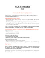 HDF 110, 09/06 Class Notes 