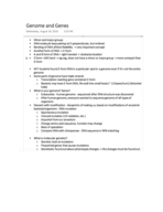 Molecular Genetics/Biology Week 2