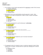 Practice exam and Fall 2018 Exam 1