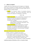 Child & Adolescent Health Promotion