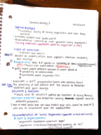 Bio 2 Class Notes week 1 