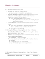 Chem 241A Chapter 4: Alkanes