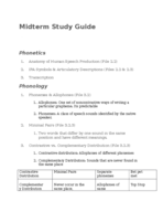 Ling midterm study guide