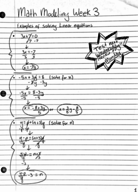 Math Modeling Week 3