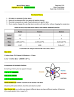 Chemistry Week Three Notes