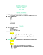 ATE 104 General Notes II Unit Two: Physics