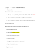 Stats exam study guide