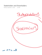 Stakeholders V. Shareholders