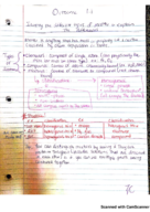 Chem 121 N Chapter 1-2 Outcome Notes