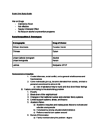 Study Guide- Exam One