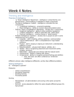 Psychology Week 4 Notes