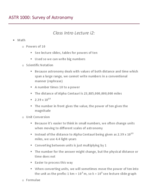 ASTR 1000 Chapter 1 & 2 Notes