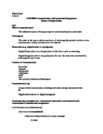 COMM 1000 EXAM 1 STUDY GUIDE