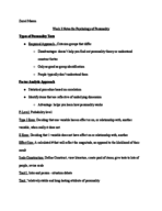 Psychology of personality 