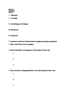 Study guide test #1