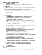 PSY 351 BIOPSYCHOLOGY EXAM 1 STUDY GUIDE