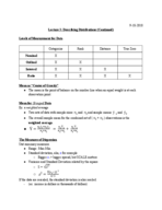 SOC 1100, Week 2 Notes