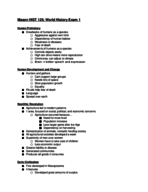MASON HIST 125 World History Exam Study Guide
