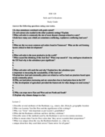 Study Guide: ESS