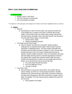 ENG 204 - Exam 1 Study Guide: Middle Ages