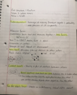 Cell Structure and Function lecture notes