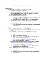 BIO 105 Week 3 Note