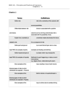 Weeks 1 - 3 Notes
