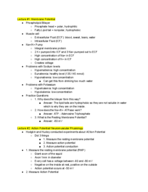 BIO 336 - Study Guide for Test #1
