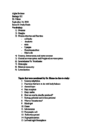 Bio 102 Exam1 Study Guide Vocabulary 
