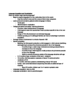 AN 290 Children and Culture, Week 3 Notes (Wednesday, Friday)