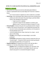 Intro To Comparative Politics (Poli203)