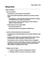 BSC 1005 Notes: Week 1